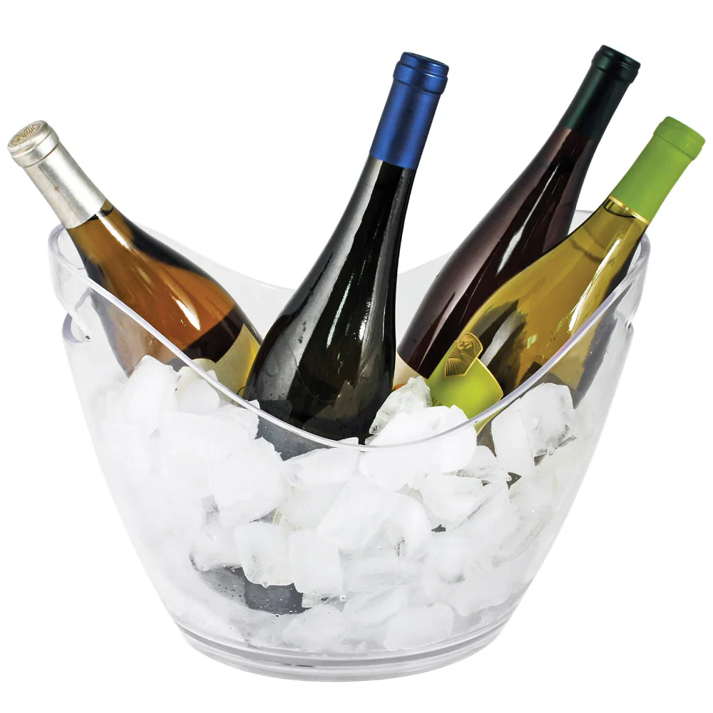 TRUE Clear Acrylic Shaped Ice Bucket - 2 gal.