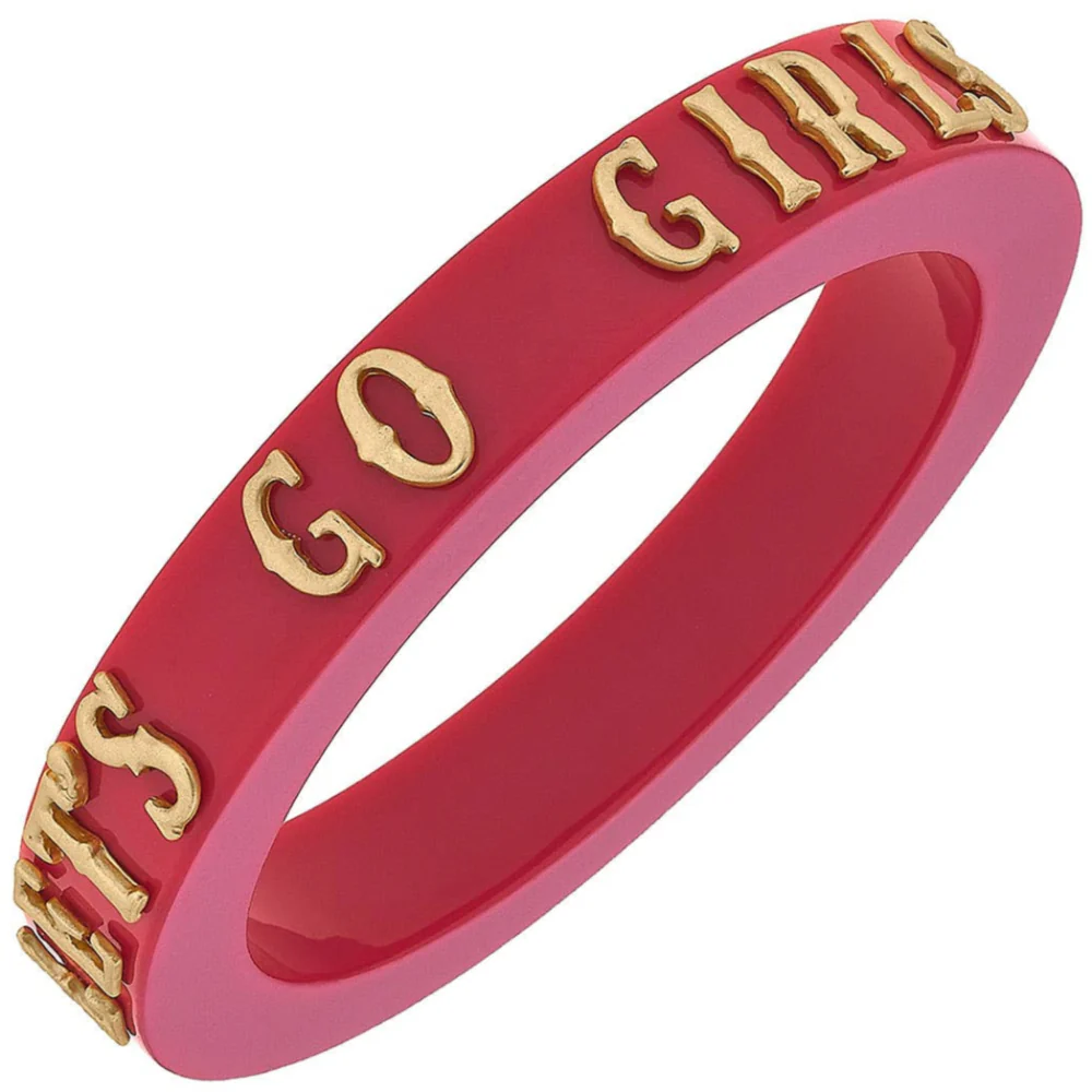 Canvas Style "Let's Go Girls" Resin Bangle