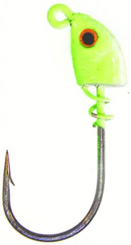 Bass Assassin Wide Gap Spring Lock Jigheads (Red/Chart) - 3 pc.