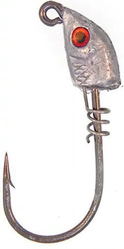 Bass Assassin Wide Gap Spring Lock Jigheads (Red/Lead) - 3 pc.