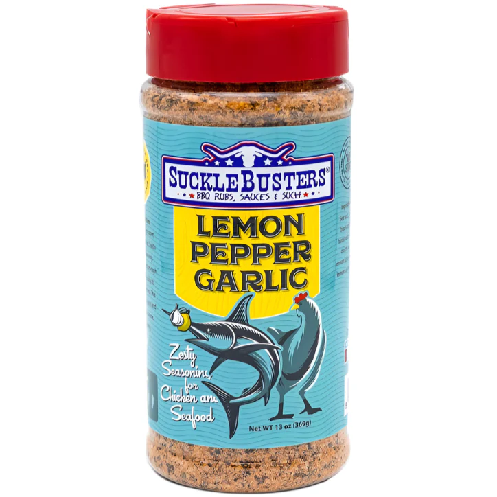 SuckleBusters Lemon Pepper Garlic BBQ Rub - 13 oz.