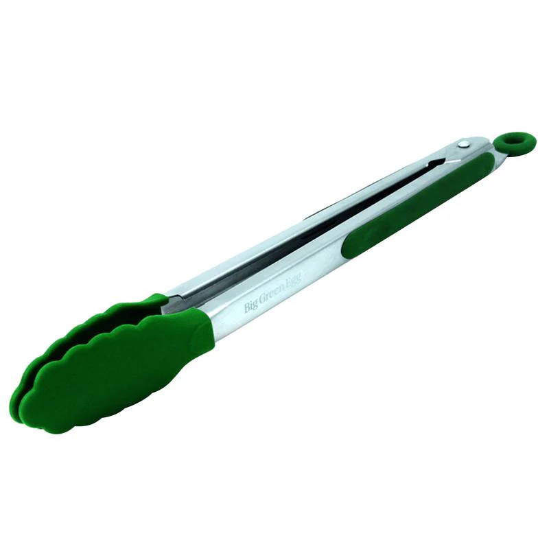 Big Green Egg Silicone-Tipped Stainless Steel Tongs - 12" & 16"