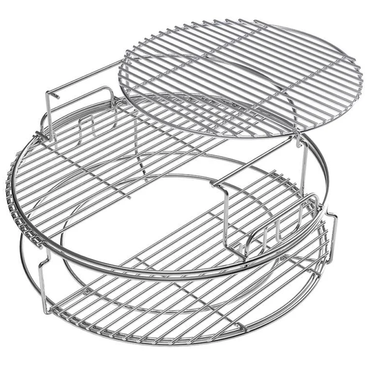 Big Green Egg Stainless Steel EGGspander Complete Kit (for Large & XL) - 5 pc.
