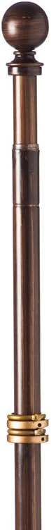 Bronze Metal Extendable Flagpole - 35" to 60"