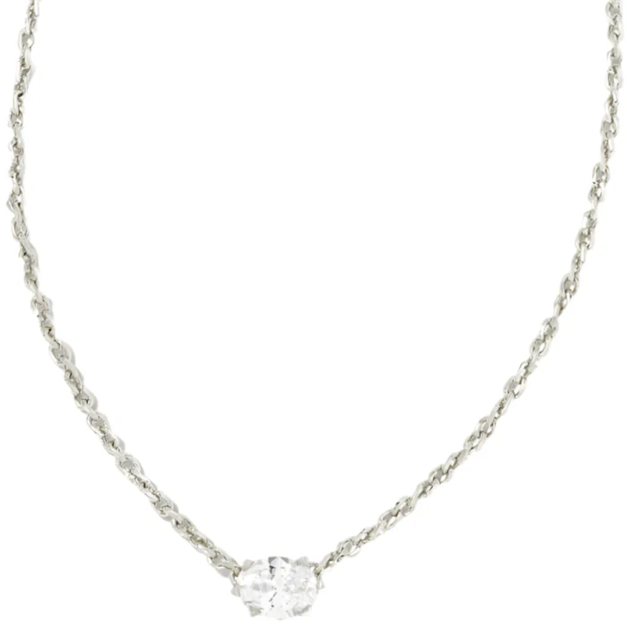 Kendra Scott Cailin Silver Crystal Pendant Necklace