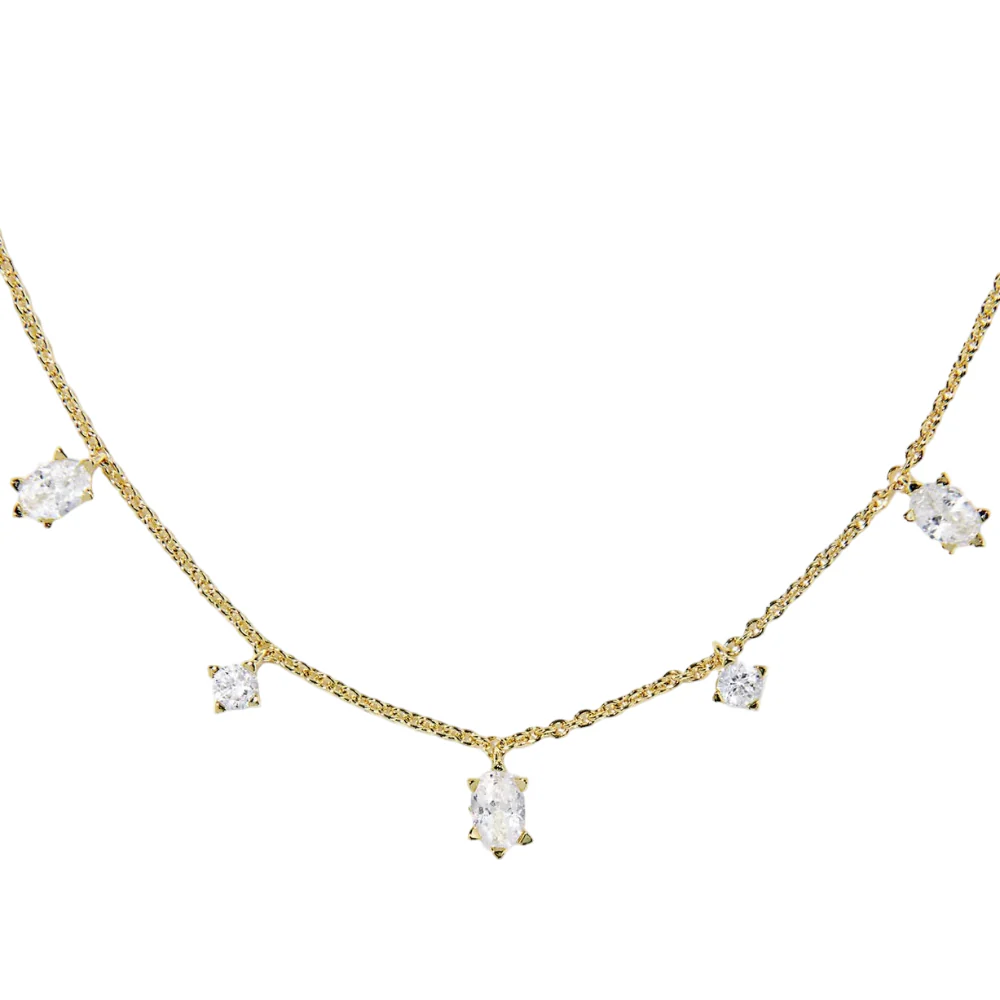 Kendra Scott Cailin Gold Delicate Crystal Necklace