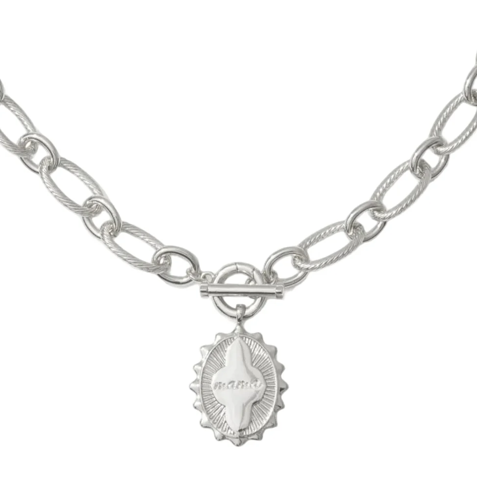 Kendra Scott "Mama" Chainlink Pendant Necklace - Image 2