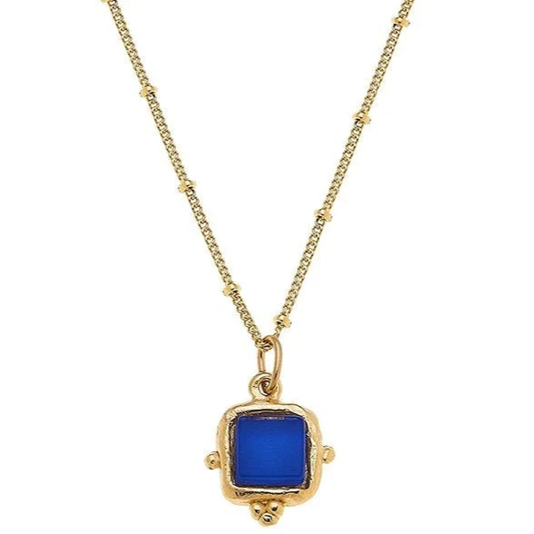 Susan Shaw Charlotte Gold Pendant Dainty Necklace