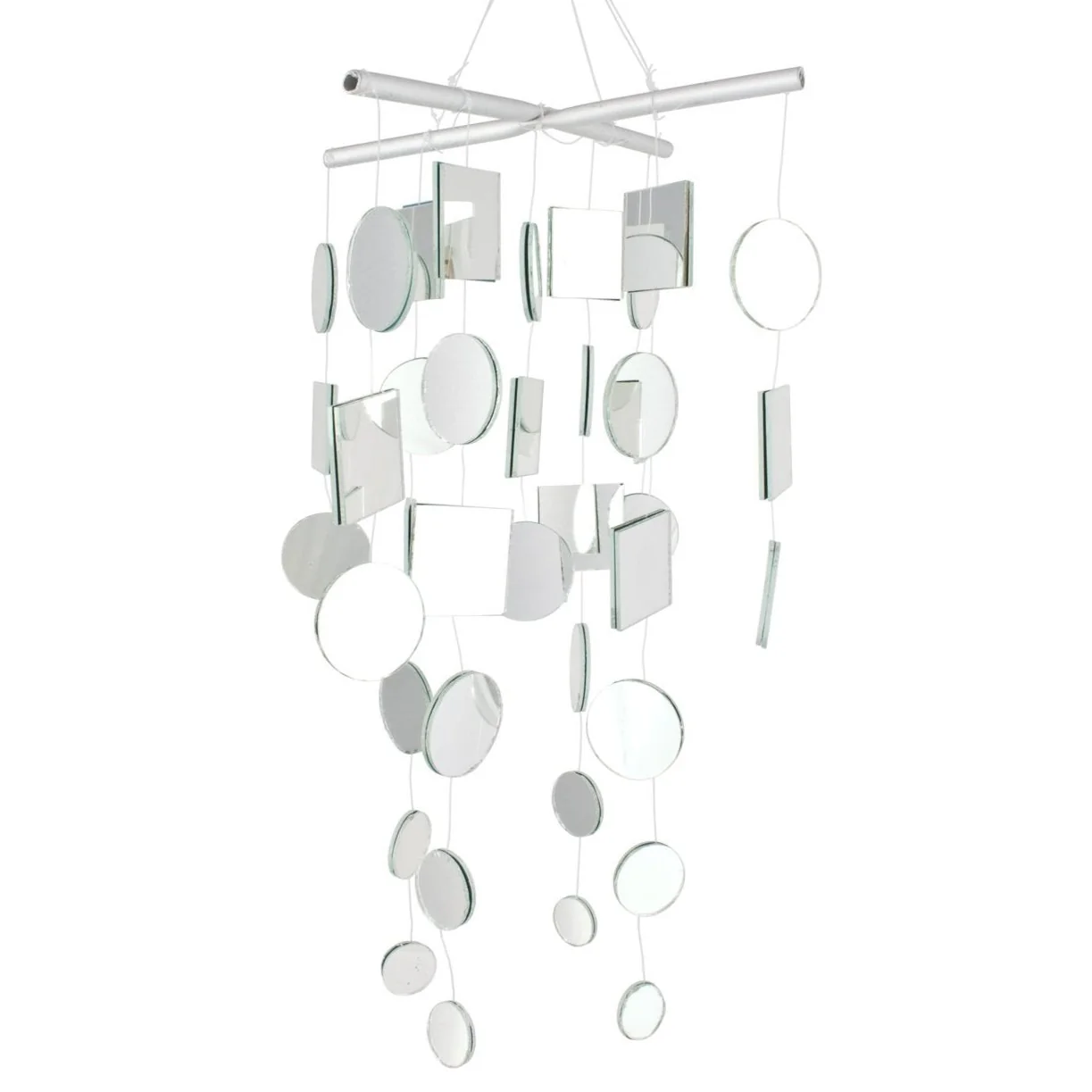 Mirror Capiz Windchime - 20"