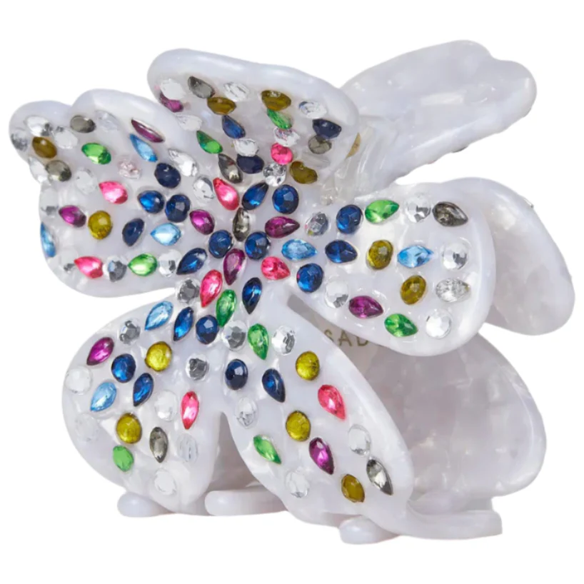 Lele Sadoughi Rainbow Lily Claw Hair Clip