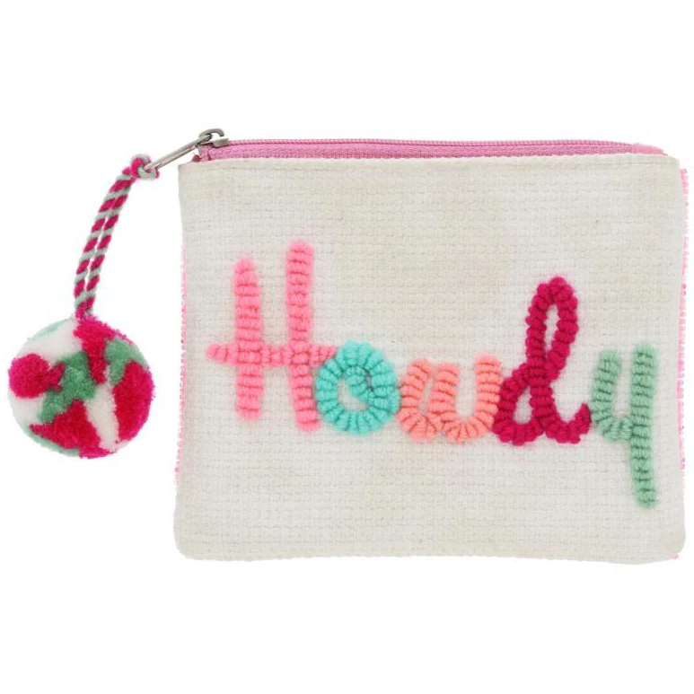 Jane Marie Cotton Zipper Coin Pouch - 4.5" x 5"