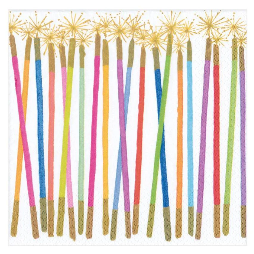 Caspari Party Candles Paper Napkins