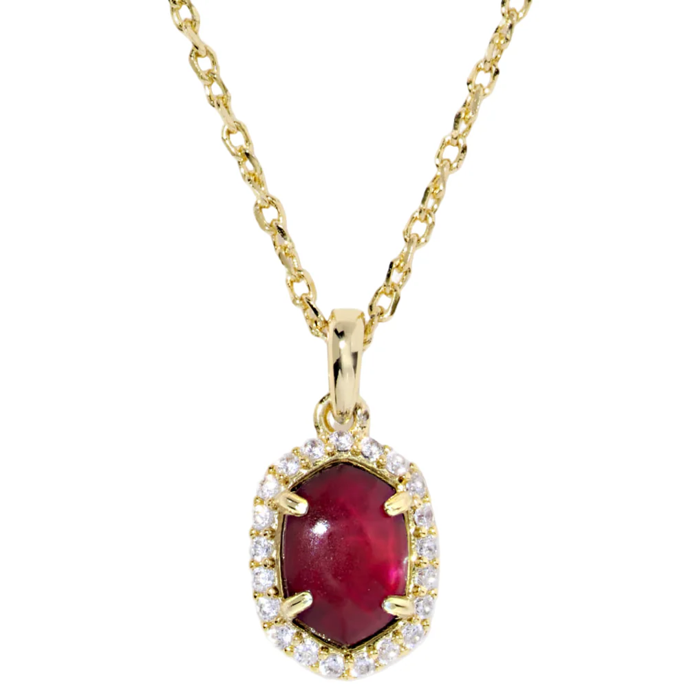 Kendra Scott Daphne Crystal Frame Short Pendant Necklace