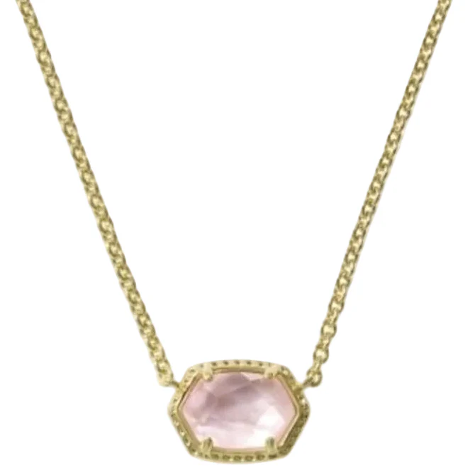 Kendra Scott Daphne Gold Frame Short Pendant Necklace