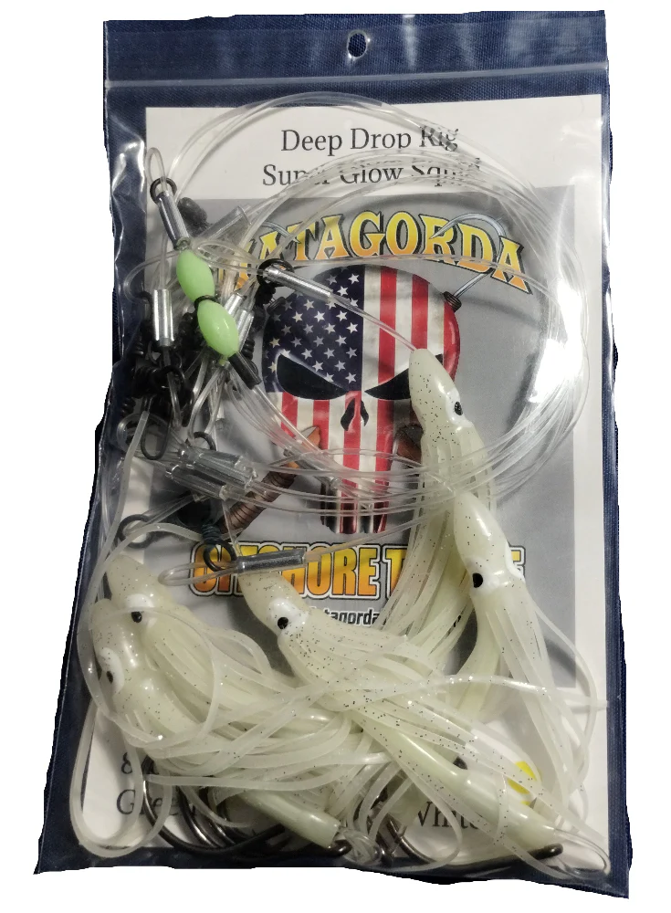 Matagorda Offshore Tackle Super Glow Squid Deep Drop Rigs - Image 3