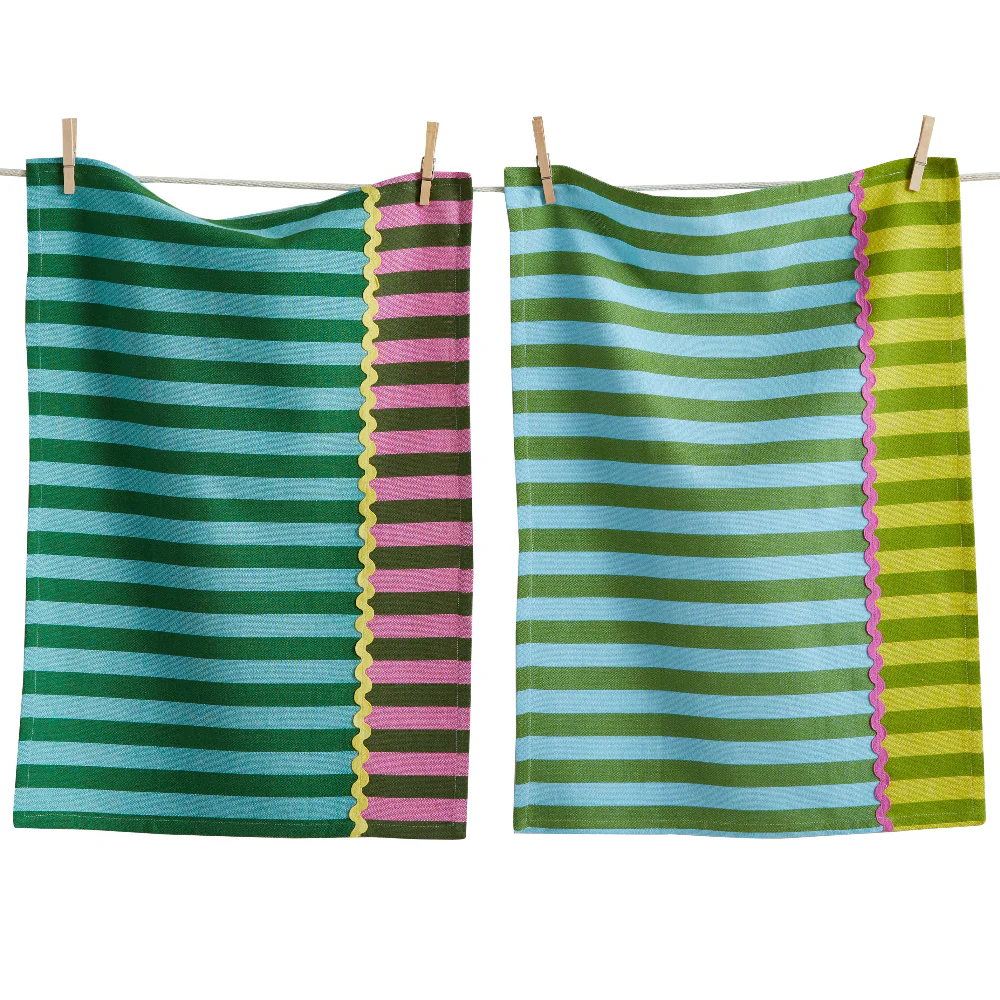 TAG Cabana Stripe Cotton Dish Towels - 2 pc.