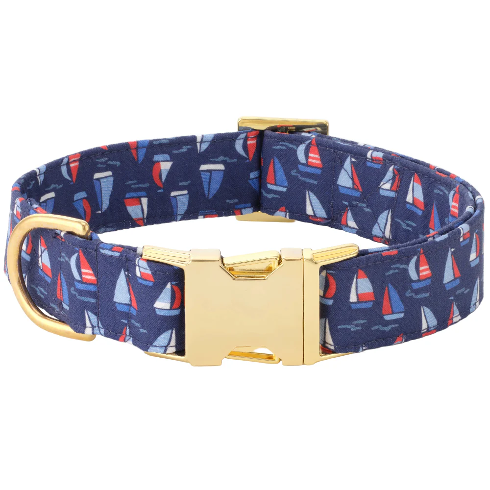 Foggy Dog Cotton/Nylon Collar - Regatta
