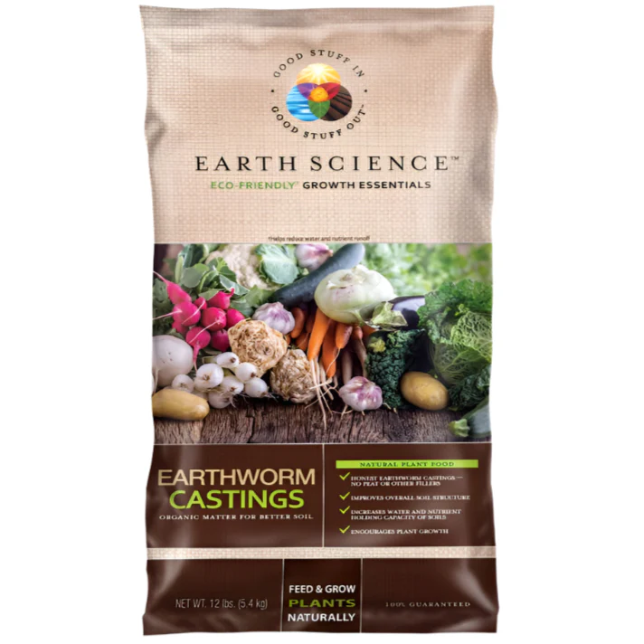 Earth Science Organic Earthworm Castings - 12 lb.