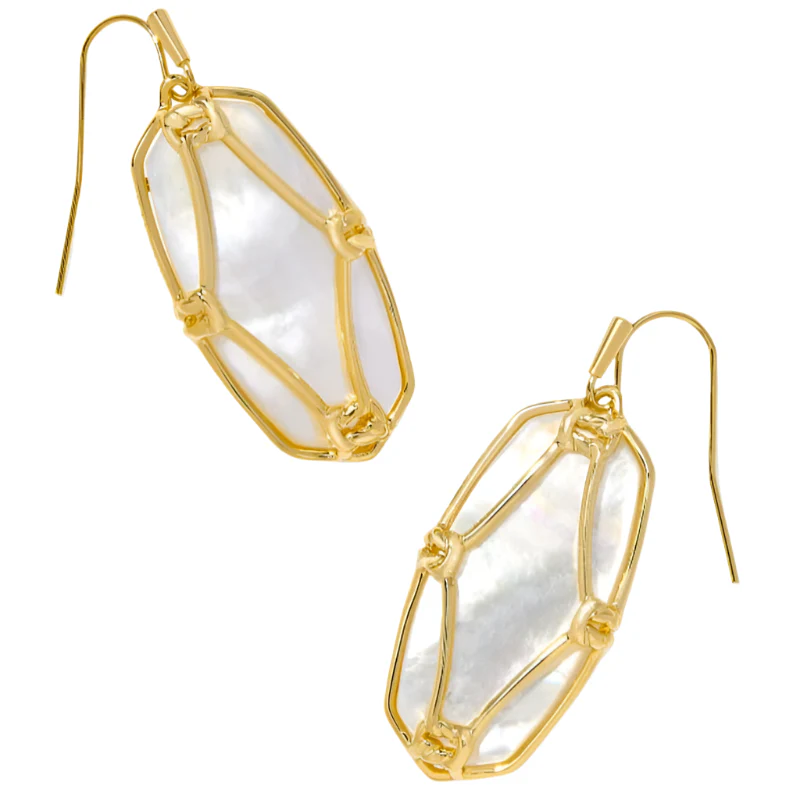 Kendra Scott Elle Gold Lattice Earrings
