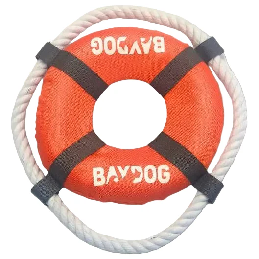 Baydog Nautical Float Life Ring Rope Toy - 13" - Image 2