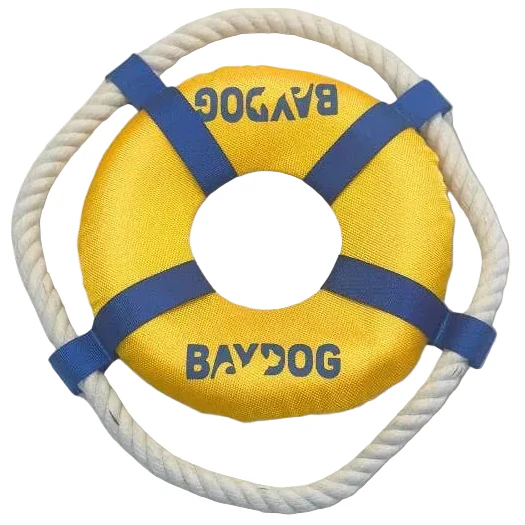 Baydog Nautical Float Life Ring Rope Toy - 13" - Image 3