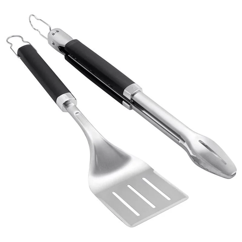 Weber Precision Stainless Steel Grill Spatula & Tongs Set - 2 pc.