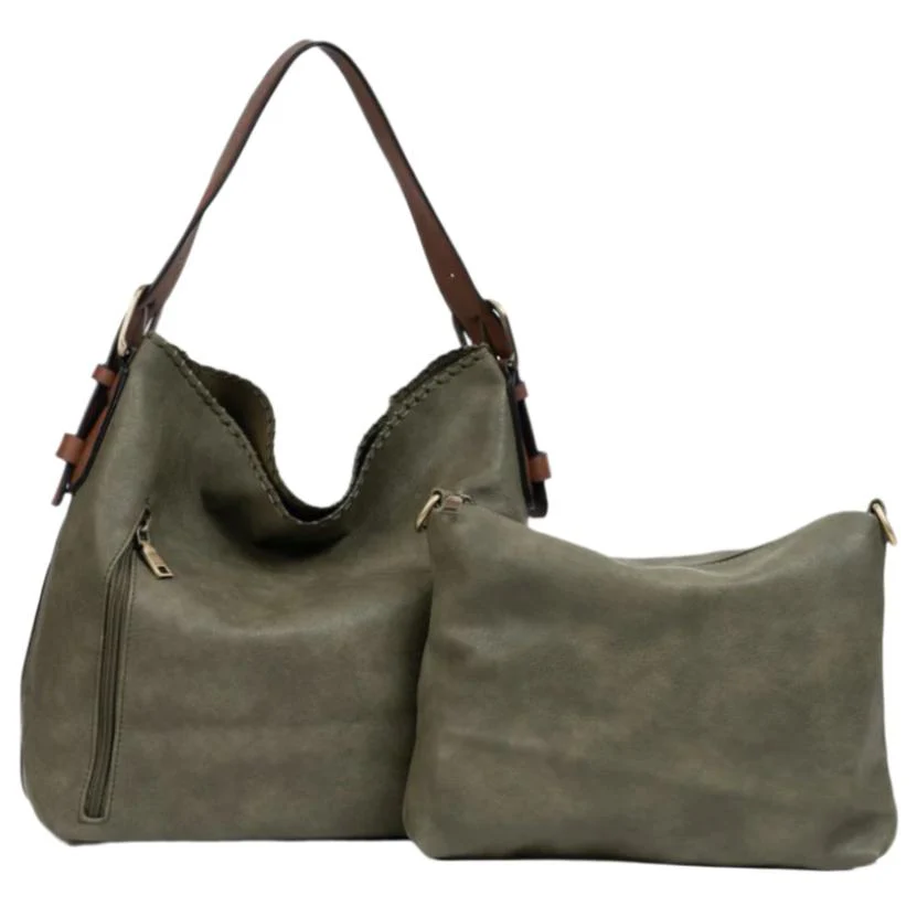 Jen & Co. Alexa Hobo Vegan Leather Concealed Carry Bag