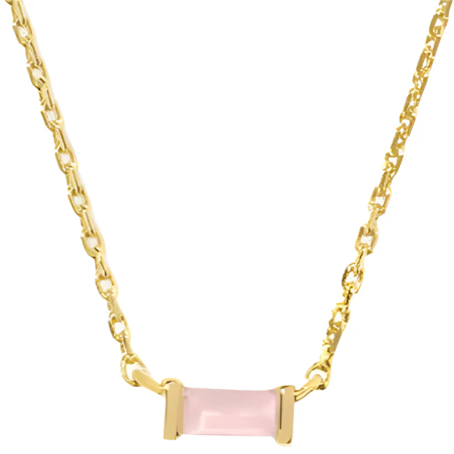 Kendra Scott Juliette Rose Quartz Pendant Necklace