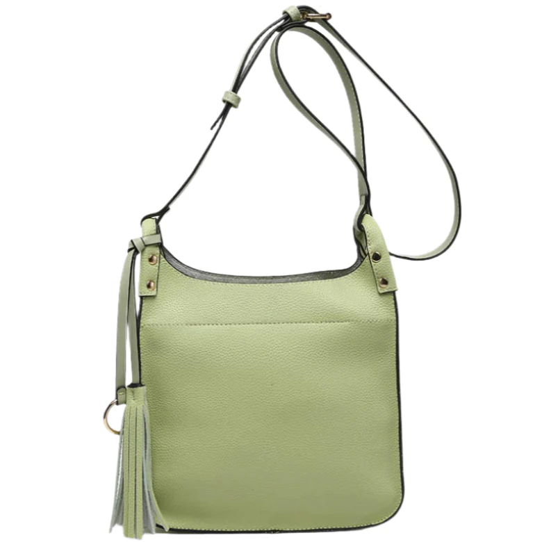 Jen & Co. Lucinda Square Tassel Vegan Leather Crossbody Bag