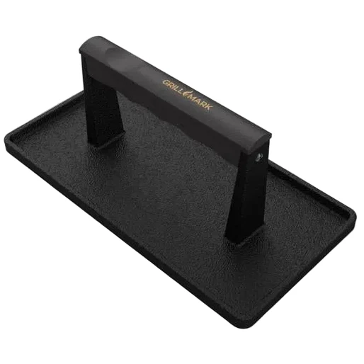 Grill Mark Cast Iron Meat Press