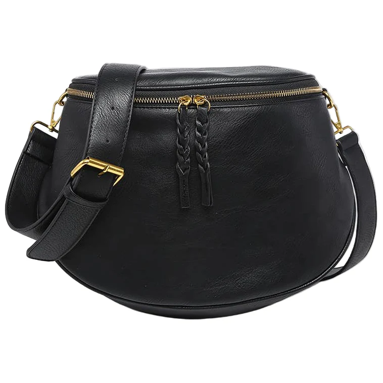 Jen & Co. Megan Distressed Vegan Leather Sling Bag