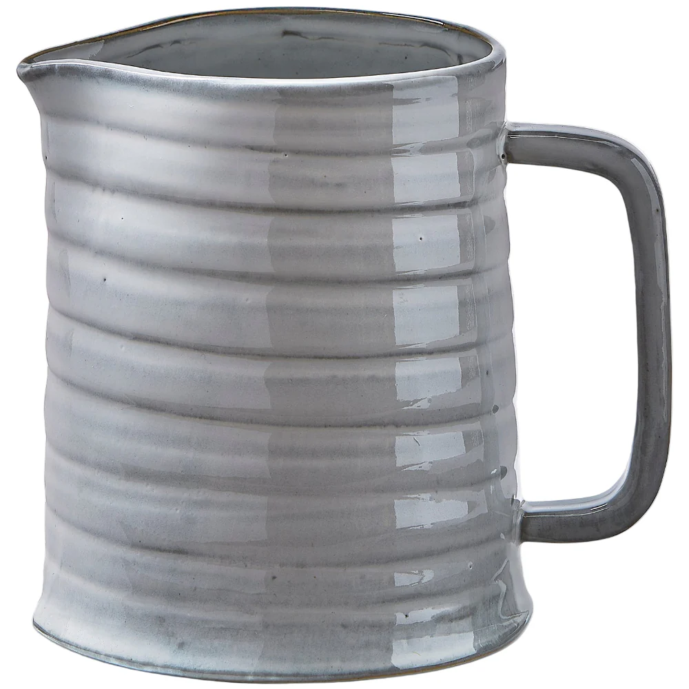 TAG White Glazed Stoneware Farmhouse Milk Pitcher - 6"