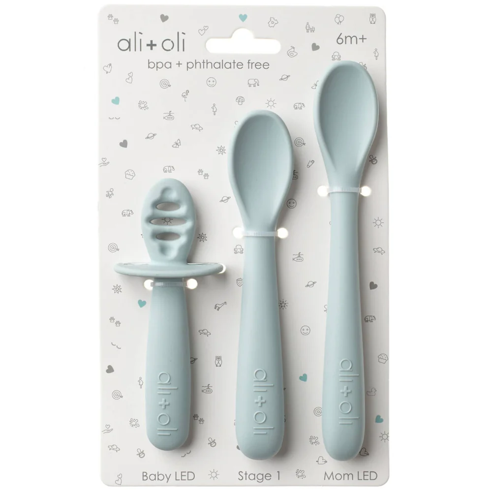 Ali + Oli Silicone Baby Spoon Set - 3 pc.