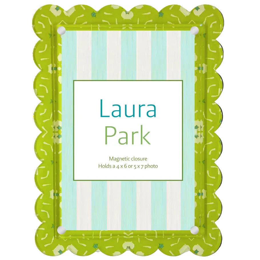 Laura Park Acrylic Scalloped Dorset Garden Picture Frame