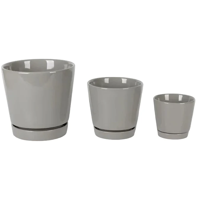 Border Concepts Ceramic Flair Saucer Planter - 4.5" to 8"