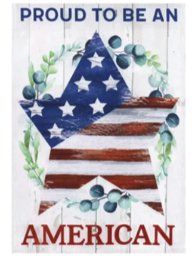 Evergreen Patriotic Themed Garden Flags - 12.5" x 18" - Image 2