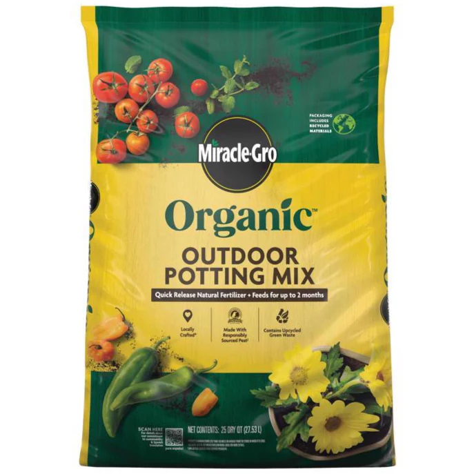 Miracle-Gro All Purpose Organic Potting Mix - 25 qt.