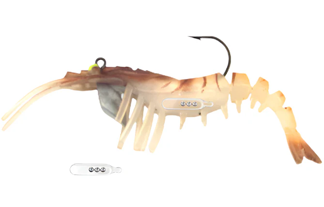 Vudu Rattler Shrimp 3.5" Pre-Rigged Soft Lures - 2 pc.
