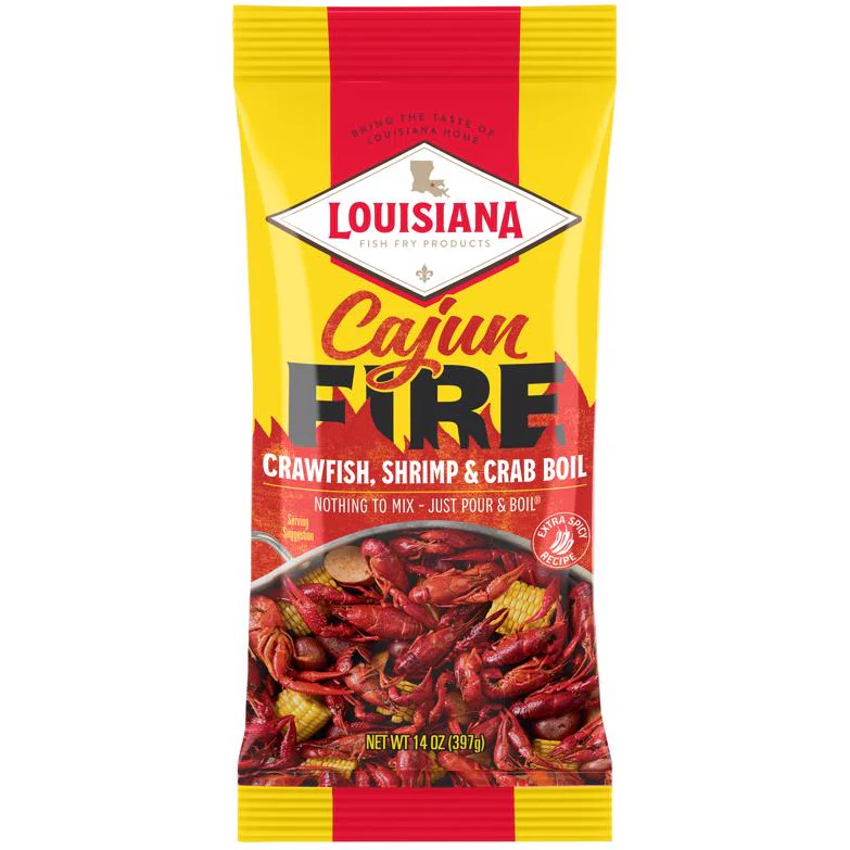 Louisiana Cajun Fire Seafood Boil Seasoning (Powder or Liquid) - 8 oz. to 72 oz.