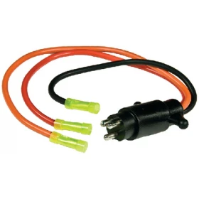 Sierra 24V Male Motor Side Trolling Motor Plug with Butt Connectors