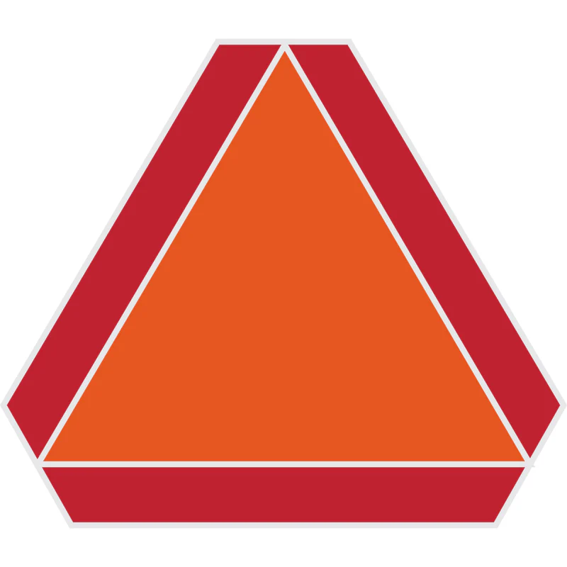 Hi-Vis Slow Moving Vehicle Safety Sign