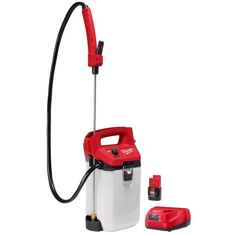 Milwaukee M12 2-Gallon Handheld Battery Sprayer (w/ Battery & Charger)
