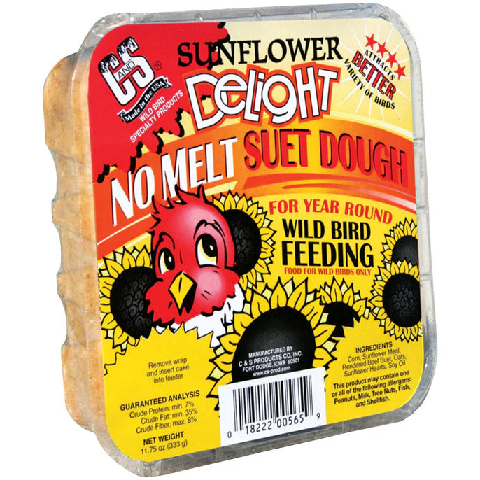 C&S No-Melt Sunflower Delight Suet - 11.75 oz.
