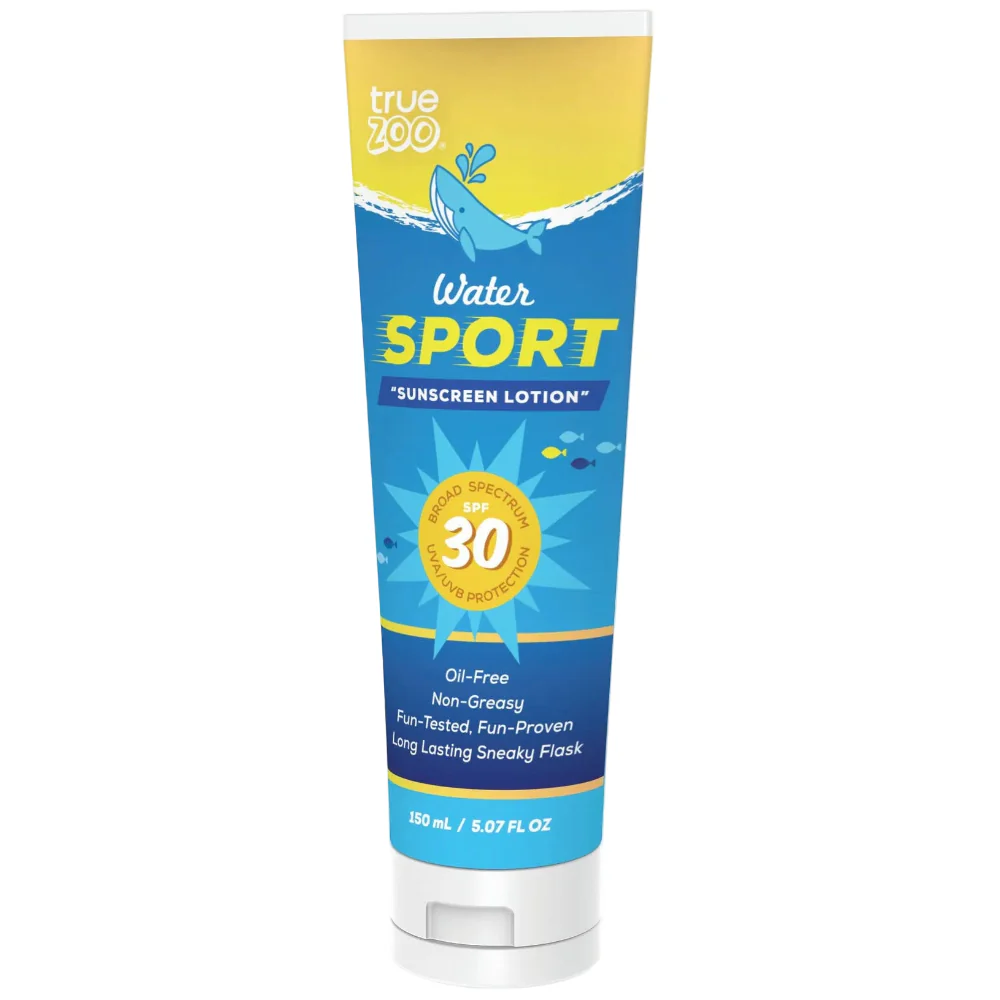 TRUE Zoo Sunscreen Bottle "Sneaky Flask" Novelty Flask - 150 mL
