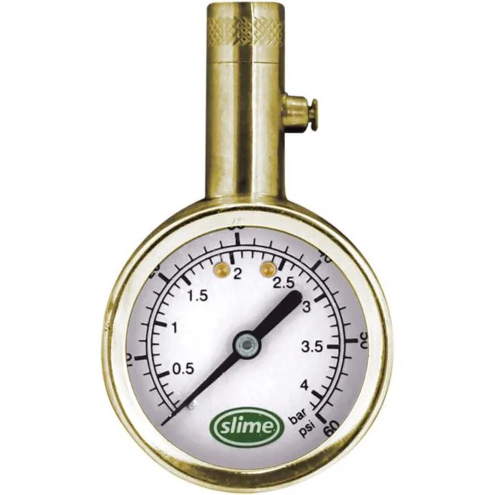 Slime 5-60 PSI Analog Tire Pressure Gauge