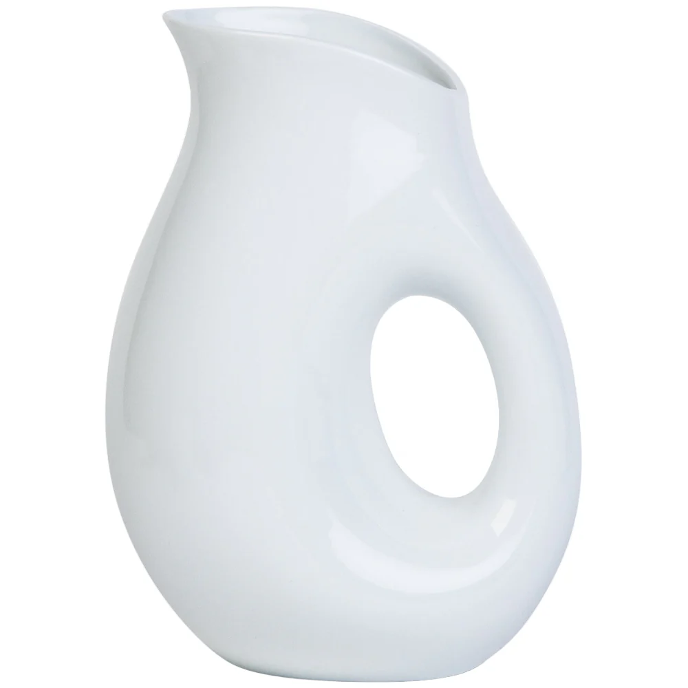 TAG Whiteware Porcelain Oval Pitcher - 9.75"